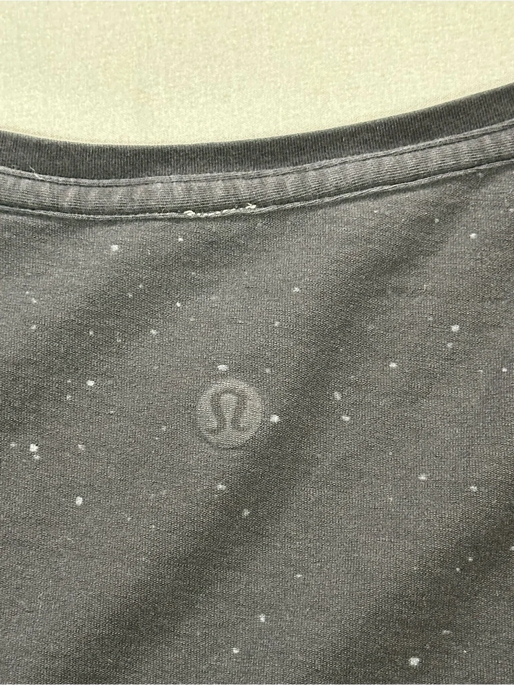 Lululemon Love Tee V-Neck Short Sleeve Shirt, White Splatter - Womens